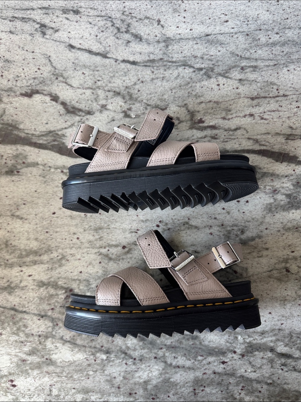NWT Dr. Martens Voss II Pisa Sandals in Vintage Taupe